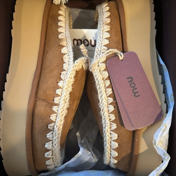 Mou Women's Brown Platform Mules - Picture 2 of 7